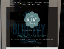 Tablet Screenshot of blueivyflowers.com